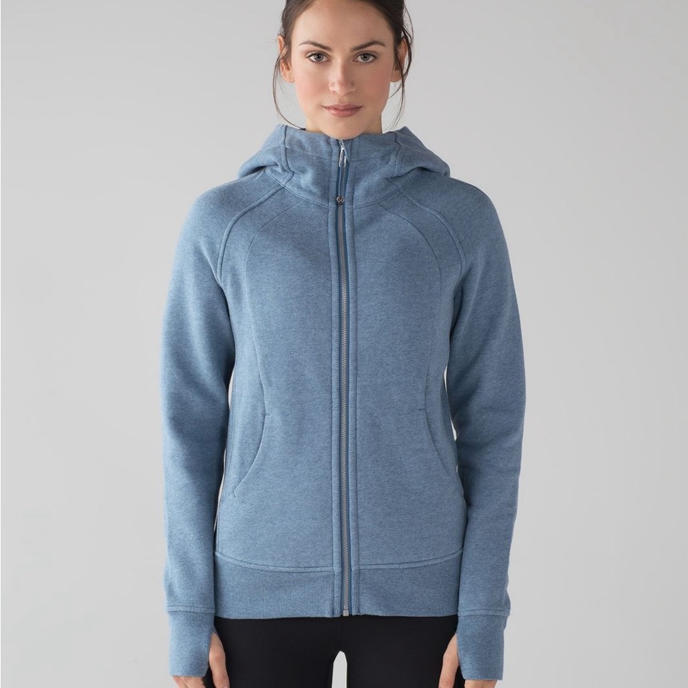 COPY - Lululemon scuba light cotton fleece sweater in color heathered illuminig…